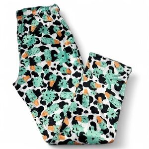 Swag Super Retro Womens Pajama Pants Size L Chocolate Chip Mint Ice Cream